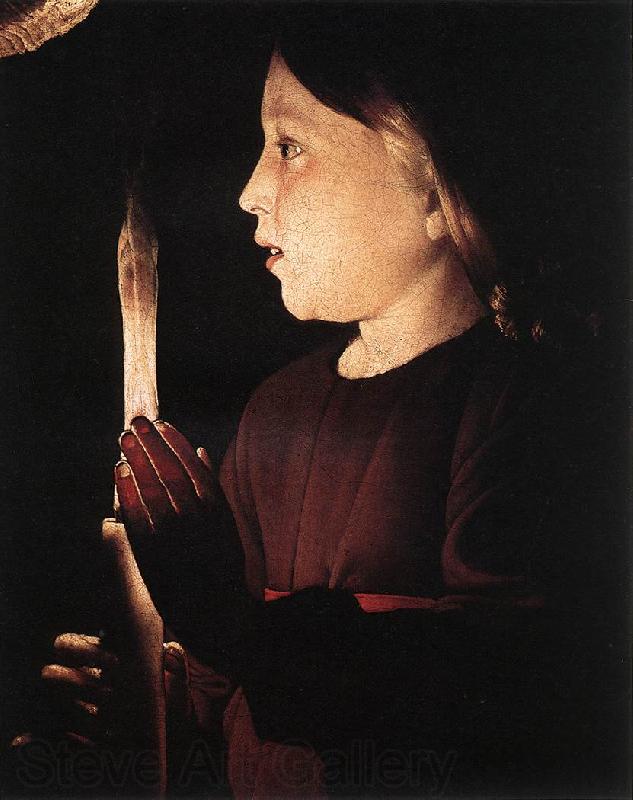 LA TOUR, Georges de Christ in the Carpenter's Shop (detail) Spain oil painting art